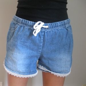 Chambray Shorts